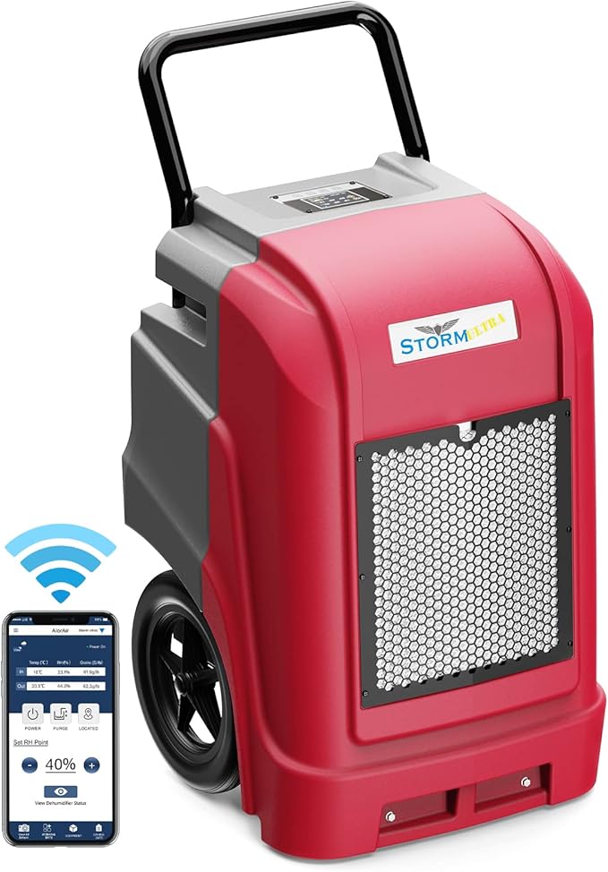 ALORAIR Smart WiFi Commercial Dehumidifier 190 PPD with Pump, Industrial Dehumidifiers Large Capacity for Basements, Garages & Job Sites, 5 Years Limited Warranty by ALORAIRSOLUTIONSINC0J0DC