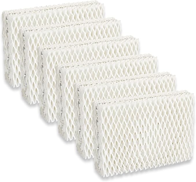 kakofaci 6 Pack WF813 Humidifier Filters Replacement Compatible with Equate EQWF813 PCWF813 Relion RCM832 RCM-832N Protec RWF813 EQ-2119-UL PCCM-832N Cool Mist Humidifiers Wick Filter by kakofaci