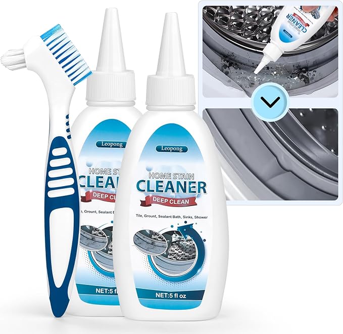 Home Cleaner Gel, Cleaner for Washing Machine, Refrigerator Strips, Household Shower, Kitchen Sinks, Walls, Tiles, Bathrooms- 10 fl oz by Leopong