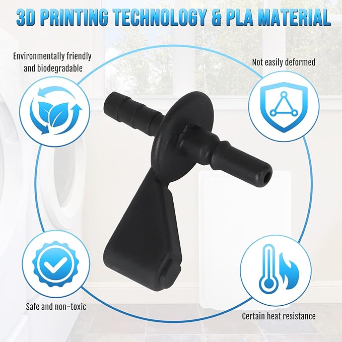 Motorparty Pump Hose Connector for Friedrich Dehumidifier D70BPA D50BP D50BPA, Replacement for 67904104, 3D Printed & PLA Material - Image 3