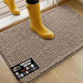 GORILLA GRIP SOAKSTOPPER Dog Door Mat, 36x24 Machine Washable Rug Absorbent Doormat Captures Moisture Mud Dirt, Quick Dry Soft Chenille Entryway Rugs Indoor Entrance Mats for Dog Paws, Beige by GorillaGrip