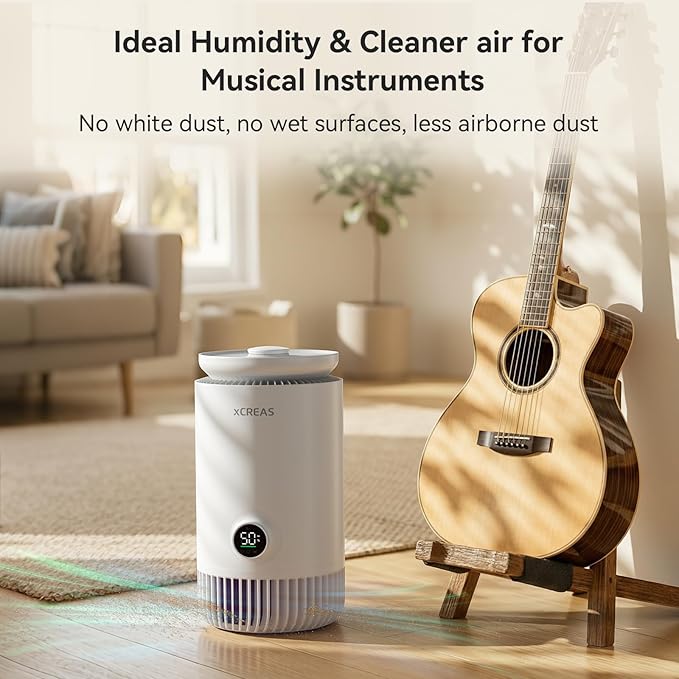 Humidifier and Air Purifier in One, Evaporative Humidifier and HEPA Air Purifier Combo for Bedroom, 0.8 Gal Water Tank Top Fill, 23dB Quite Mist-Free - Image 3