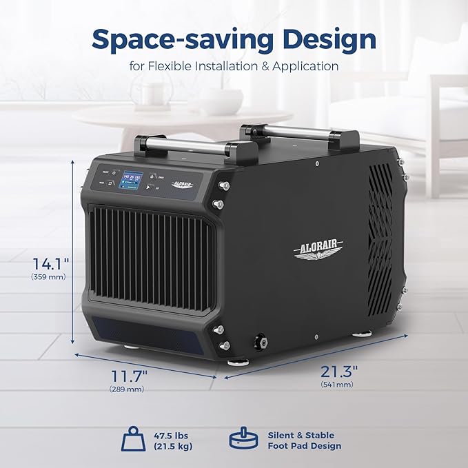 ALORAIR 145 Pint Crawl Spaces Dehumidifier with Pump and Drain Hose, Auto Defrost for Crawlspaces, Commercial, Basements, and Large Rooms up to 1800 Sq.Ft - Image 8