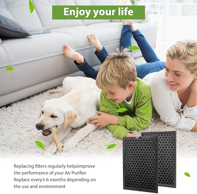 Smilyan 3 Pack HRFSC1 Replacement Filter S for Honeywell HPA3000 PowerPlus and HPA5000 Insight Series Air Purifier，HRFSC1 Activated Carbon Filter - Image 4
