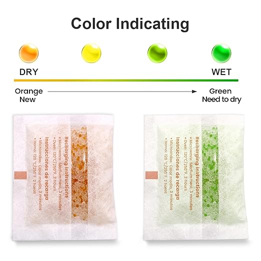 ADSorbco 50 Gram (16 Pack) Silica Gel Packets – Desiccant Packs for Storage, Reusable Moisture Absorbers with Color Change, Orange to Green, for Food, Electronics, Jewelry, Safes - Image 4