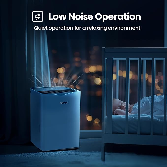 Mora Mora by Hisense 35 Pint Dehumidifier, for Space upto 3,000 Sq. Ft at Home, in Basements and Large Rooms, Energy Star, Quiet Operation,Filter Indicator with Washable Filter, 2 Years Warranty - Image 8