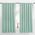 NICETOWN Blackout Curtains for Bedroom, Blackout Curtain Panels, Aqua Blue, 1 Pair, 70 by 63-inch, Window Treatment Energy Saving Thermal Insulated Solid Rod Pocket Blackout Drapes/Draperies by NICETOWN