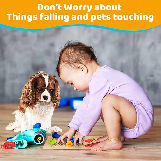 Orzbow Baby Proofing Soft Silicone Vent Cover for Home Wall/Ceiling/Floor Register,Child Proof Floor Air Vent Deflector Cover,Catches Debris Hair & Prevents Creepy Crawlies,Easy Install, Khaki - Image 4