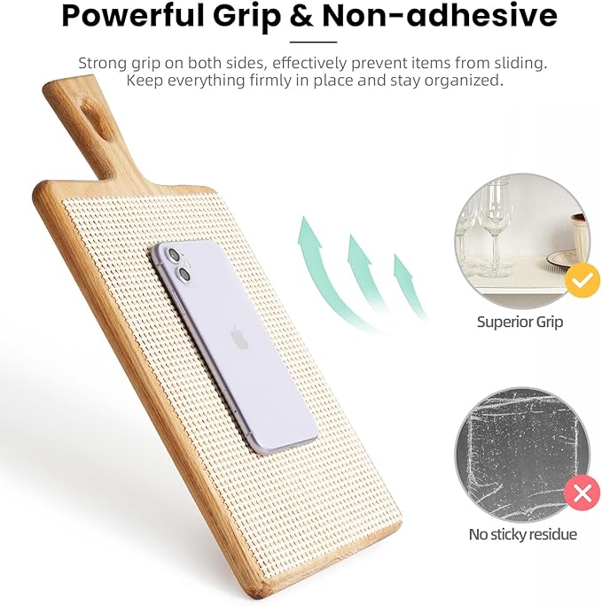 BAGAIL Drawer and Shelf Liner, 17.5 in X 10 Ft Non-Adhesive Shelf Liners for Kitchen Cabinets, Thick Strong Grip Liners for Desk, Shelves, Bathroom Drawers, Cabinet Protection - Cream - Image 3