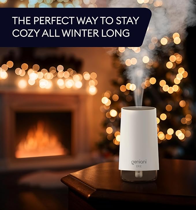 GENIANI Portable Cool Mist Humidifiers for Bedroom & Office - Ultrasonic Humidifier for Home, Baby, Small Room with Auto Shut Off, 250ML Easy to Clean Water Tank - Image 6