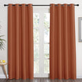 NICETOWN Blackout Burnt Orange Curtain & Drape - Room Darkening Light Blocking Window Treatment for Living Room, W52 x L84, 1 Panel by NICETOWN