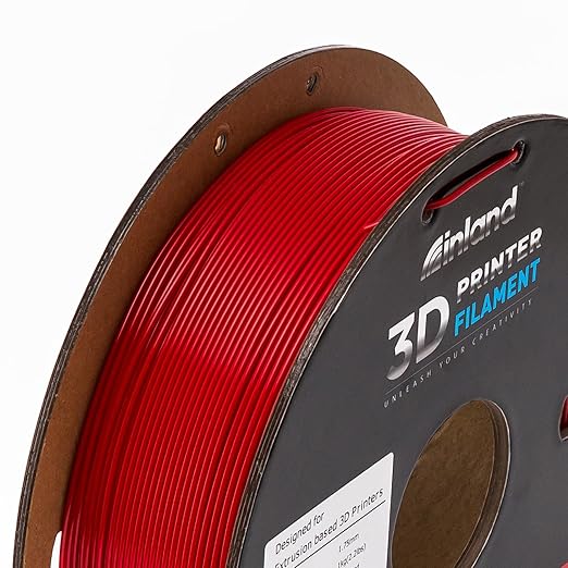 INLAND Micro Center PLA+ 3D Printing Filament 1.75mm - PLA Pro Dimensional Accuracy +/- 0.03 mm - 1kg Cardboard Spool (2.2 lbs) (2 Pack White & True Red, 1.75mm) - Image 5