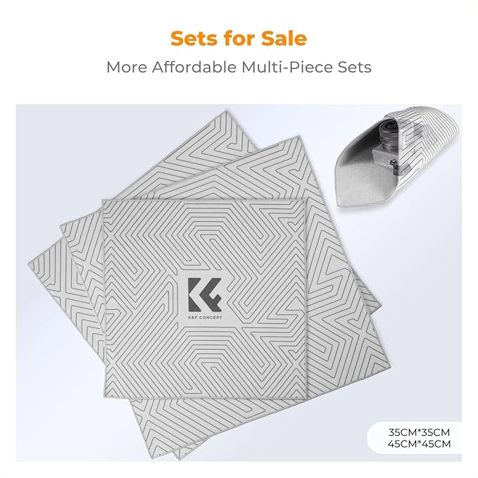 K&F CONCEPT Lens Camera Protective Wrap, Anti-scratch Lens protector, Magic Self-Adhesive Cloth Camera Wrap for Camera Lens/DSLR/Accessories 2Pack - Image 2