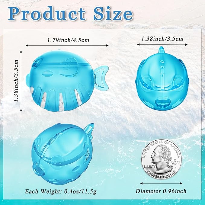 FITORCH Humidifier Cleaner, Humidifier Cleaning Fish for Humidifiers & Fish Tanks, Purifies Water, Prevents Hard Water Build Up, Eliminates White Dust Odours, 10PCS, Blue, PB-23 - Image 3