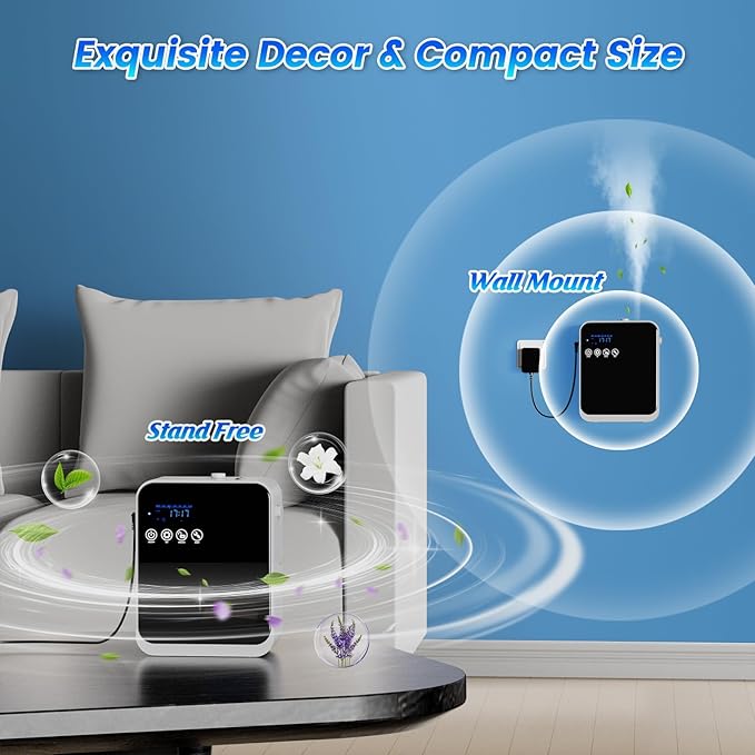 Waterless Essential Oil Diffuser,Hotel Aromatherapy Scent Diffuser with Smart APP & Touch Screen,1500 sq.ft Coverage,250ml Tank|Large Room Oil Diffusers for Home & Hotel Collection,Women‘s Day Gift - Image 8