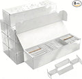 Upgraded Card Storage Box with Removable 5-Compartment,8-Pack Laminated Trading Card Storage Box, Organization Storage for Trading Cards Prevents Leaning,Bulk Card Box for TCG/Mtg/Sports Cards Storage by XRACV
