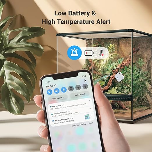 Smart Wi-Fi Temperature and Humidity Sensor, Inkbird Indoor White Hygrometer Thermometer Monitor with Alarms, Historical Graphs, 1 Year Data Cloud Storage, Ideal for Home Reptile Greenhouse - Image 5