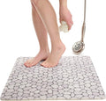 Enkosi Loofah Shower Mat Non-Slip - Anti-Slip Bath Mat for Inside Showers, Tub, Bathtub, Bathroom - Quick Dry PVC with Drain Holes - Cushioned Safety Grip - Secure for Kids and Elderly (Pebble 24x24) by ENKOSI