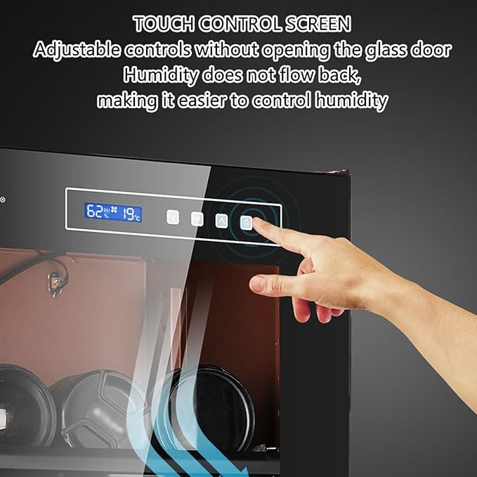 100L Camera Drying Cabinet, Digital Control Electronic Dry Box, 25-60RH Adjustable Mute Energy Saving Dryer for Lens Equipment, Books, Cameras, Microscopes - Image 4