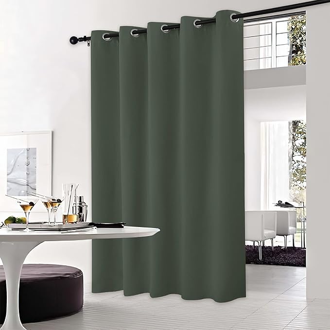 NICETOWN Dark Mallard Bedroom Blackout Curtain Panel, 1 Panel, 70 x 84 inch, Privacy Window Thermal Insulated Blackout Drape/Drapery for Loft, Guestroom - Image 2