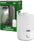 3L No Leak Plant Humidifiers for Grow Tent Greenhouse and Grow Room, Top-Fill, Auto Shut Off, with Extendable Targeting Hose Perfect for Indoor Plant Care and Humidity Control (Single Dual Fog Output) by BLEREMA