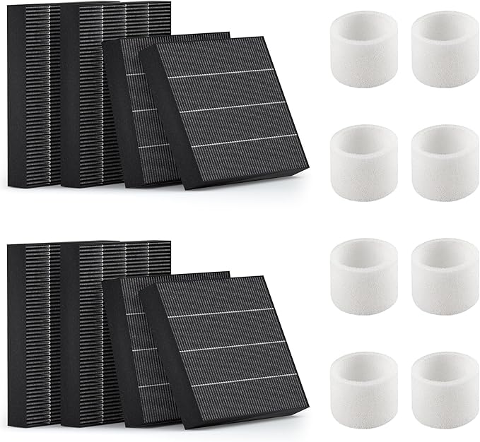 Leemone 8-Pack Replacement Filters for LEVOIT Superior 6000S Smart Evaporative Humidifier, Captures Large Particles & Minerals, Gray by Leemone