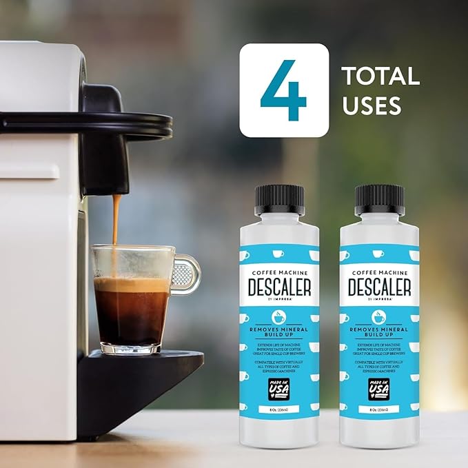 Descaler (2 Pack, 2 Uses Per Bottle) - Made in the USA - Universal Descaling Solution for Keurig, Nespresso, Delonghi and All Single Use Coffee and Espresso Machines - Image 5