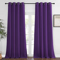 NICETOWN Blackout Window Curtain 90 inch Length - Room Darkening Thermal Insulated Grommet Large Window Treatment Light Blocking for Bedroom/Doorway (Royal Purple, 1 Panel, W52 x L90) by NICETOWN