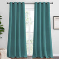 NICETOWN Sea Teal Blackout Curtains 102 inches Length for Living Room, 2 Panels, 55" Wide, Thermal Insulated Long Drapes for Large Window by NICETOWN