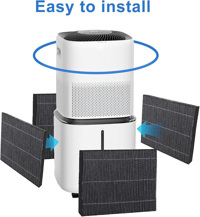 4-Pack Replacement Humidifier Filters Compatible with LEVOIT Superior 6000S Smart Evaporative Humidifier + 2 Top Fill Humidifier Replacement Filters Compatible with LEVOIT Humidifiers + Brush - Image 5