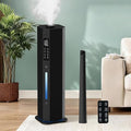 Humidifiers for Bedroom - GloryAir 2.38Gal/9L Top Fill Warm & Cool Mist Humidifier for Large Room 750ft² with Auto Mode 7-Color Light, Humidistat, Quiet Humidifier for Plants Baby Adults Home & Office by PeaceCozinessComfortable