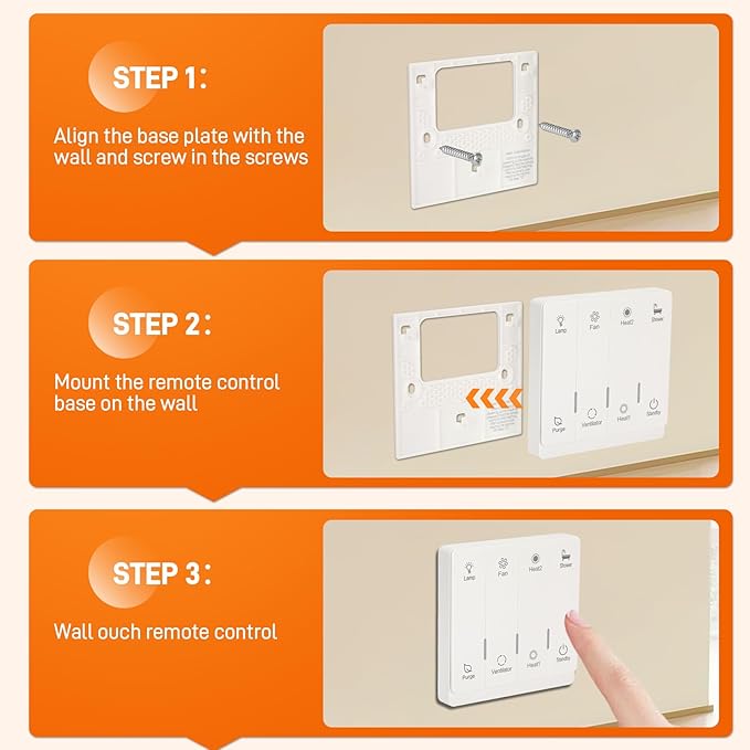 Exhaust Fan with Light and High-Efficiency Heater | Advanced 4-in-1 Bathroom Vent Fan System | 1800W Rapid Heating, 190 CFM Powerful Ventilation, Ultra-Quiet 30dB Operation | Energy-Saving Design - Image 7
