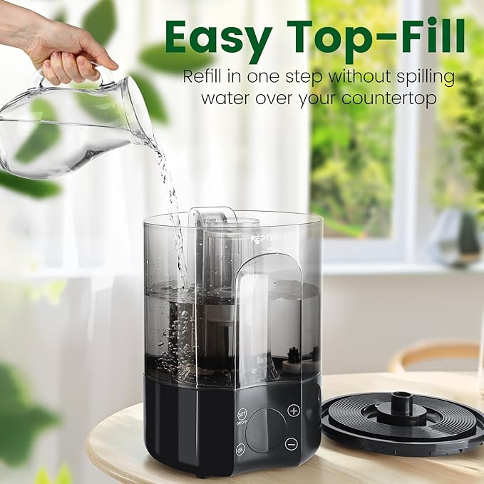 Reptile Humidifier Fogger for Terrariums, Timer Function, 1 Gallon, Adjustable Fog Volume, Ideal for Bearded Dragons, Lizards, Geckos, Snakes, Tortoises, Remote Control - Image 7