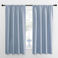 NICETOWN Blackout Curtains for Living Room, Vintage Blue, 2 Panels, 42 by 63, Darkening Window Curtain Panels, Easy-Care Solid Thermal Insulated Draperies/Drapes for Daughter Room by NICETOWN