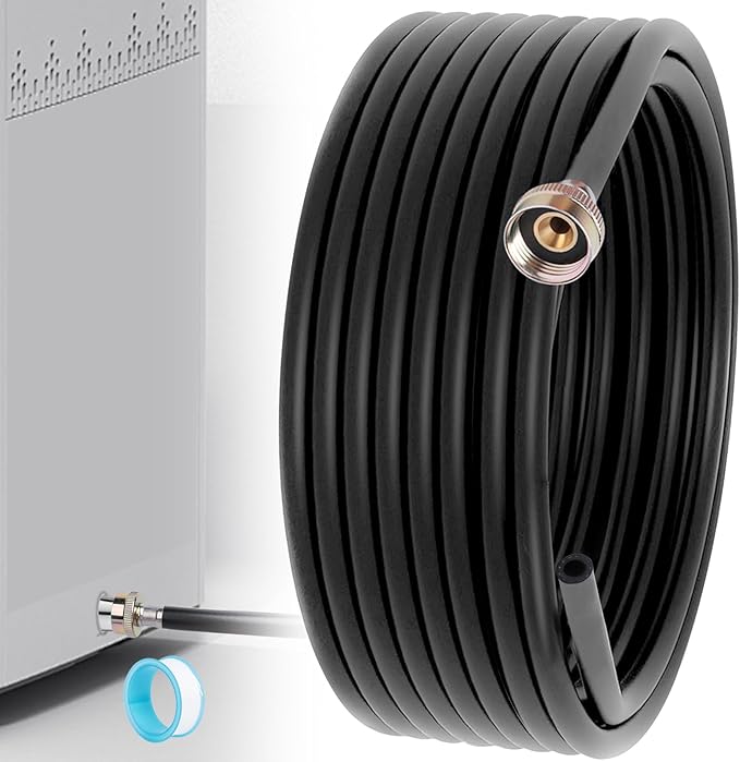 12 FT Dehumidifier Drain Hose 3/4 Inch FHT Connection Brass Thickened Drain Hose, Heavy Duty and Flexible Drainage Hose fits for Most of Dehumidifiers by Sankoly