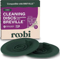 Roobi Espresso Cleaning Disc Compatible with Breville. 54mm Backflush for Disc Espresso Cleaning Tablets, 2 Pack by Roobi