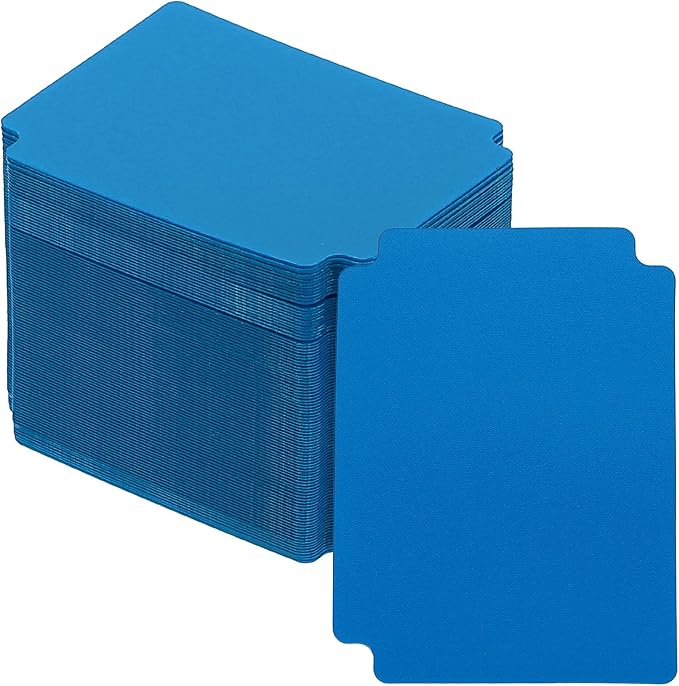 PATIKIL Trading Card Dividers, 100 Pcs Index Card Football Card Sorter Storage Boxes Organizer Tray Accessories for Sports Game Baseball Card, Light Blue by PATIKIL