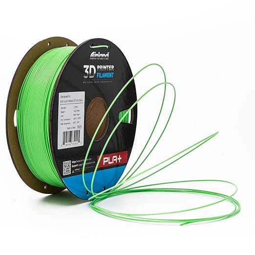 INLAND Micro Center PLA+ 3D Printing Filament 1.75mm - PLA Pro Dimensional Accuracy +/- 0.03 mm - 1 kg Cardboard Spool (2.2 lbs) (1 Pack Neon Green, 1.75mm) - Image 7