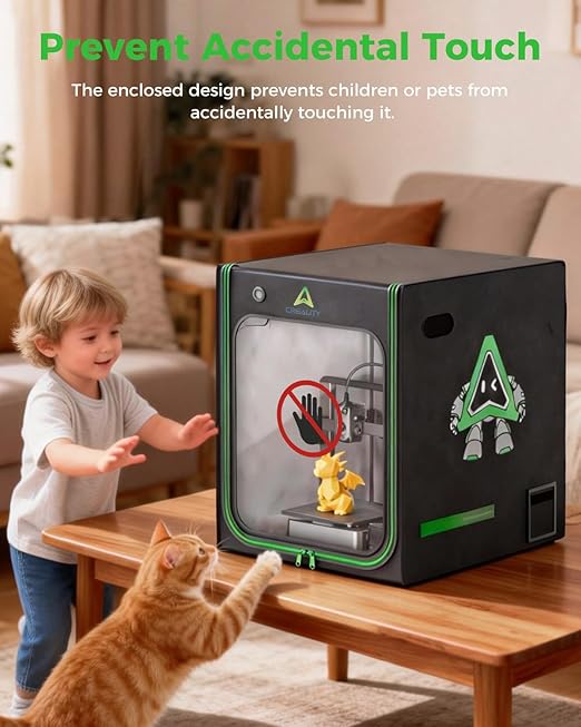 Creality 3D Printer Enclosure with LED Lighting, Constant Temperature Fireproof Dustproof Protective Cover, 700*750*900mm 3D Printer Cover for CR-10 Smart Pro/CR-10 Pro/Ender 3 S1 Plus/Ender 5 Plus - Image 6