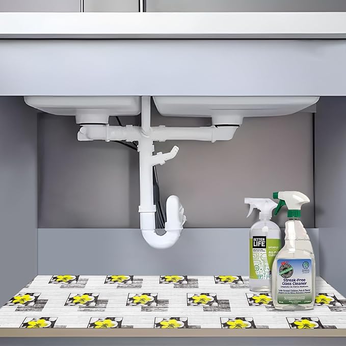 Non Adhesive Shelf Liner Kitchen 12" W x 60" L Drawer Liner Pantry Liner for Shelves Cupboard Liner Kitchen Cabinet Cover Easy to Trim - Image 8