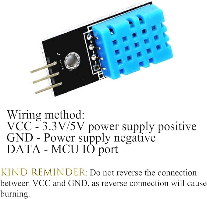 DHT11 Temperature and Humidity Sensor Module Digital Temperature and Humidity Sensor Temperature Measurement Range -20-50 ℃ Delivery Dupont Line (10 pcs) - Image 4