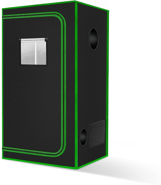 MELONFARM Small Grow Tent for Aerogarden，18”x18”x36” ，Hydroponics Growing System ，Highly Reflective 600D Diamond Mylar Canvas with Ventilation window and Floor Tray for Hydroponic Indoor Plant Growing - Image 7