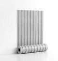 Peel and Stick PVC Slat Wall Panels, Wood Grain Self-Adhesive Soundproof Moisture-Resistant Paneling, 3D Faux Wood Panels for Bedroom Bathroom Walls & Ceilings 118"x15.75"(Gray,13Sq.ft) by LVSHI