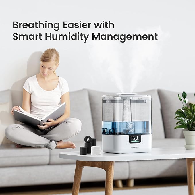 MORENTO Humidifier Replacement Water Filters 10 Pack & Aroma Pads 10 Pack for MR6w Humidifier, Top Fill Humidifiers Filters to Improve Humidification Efficiency - Image 7