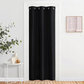 NICETOWN Door Curtain 80 Inch Length for Doorway Privacy, Room Divider Curtain Cover, Blackout Temporary Insulated Closet Drape for Bedroom Closet (1 Panel, 6.7ft Tall x 2.8ft Wide, Black) by NICETOWN