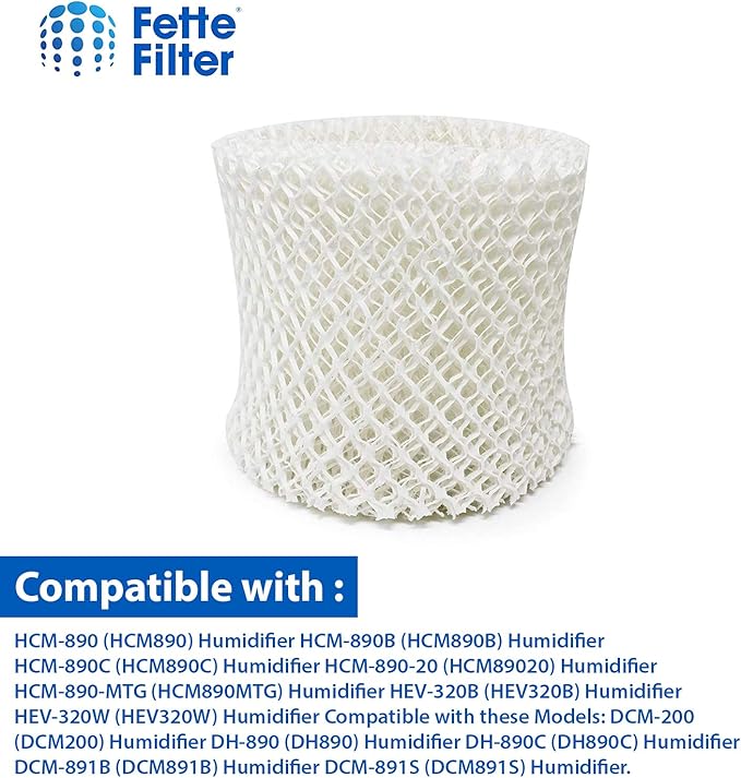 Fette Filter - Filter C Humidifier Wicking Replacement Filter Compatible with Honeywell HC-888 HC-888N for Series HCM-890 HEV-320 and Duracraft DCM200 DH890 DCM891 Series 2-Pack. - Image 3