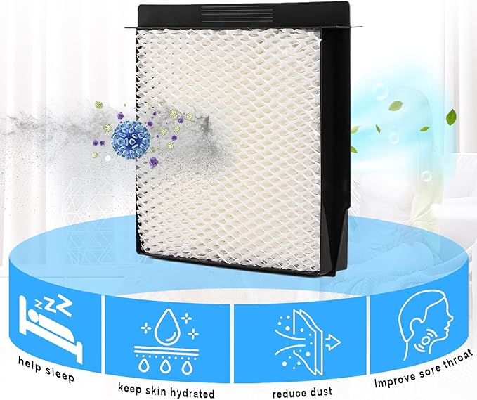 1040 Humidifier Super Wick Filter Compatible with Aircare Essick Bemis MoistAir Humidifier B40 B40-C 3D6-100 5D6-700 7D6-100 D46-720 E27-000 E35-000 CM330 B23-810 MA0300 MA-0500 (4 Pack) - Image 6