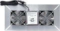 Durablow 220 CFM Air-Out Stainless Steel Crawl Space Vent Fan, Dual Fans with Dehumidistat & Thermostat, Foundation Vent, Radon Mitigation, for Crawl Space, Basement (Stainless Steel 430, M2D-S430) by Durablow