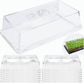 15 Pcs 4'' Tall Sturdy Humidity Domes,Taller and Thicker 1020 Humidity Domes for Plants Seed Starting,Clear 1020 Seed Starting Tray Lids with Adjustable Vent,Greenhouse Plant Growing Tray Cover Dome by Unknown