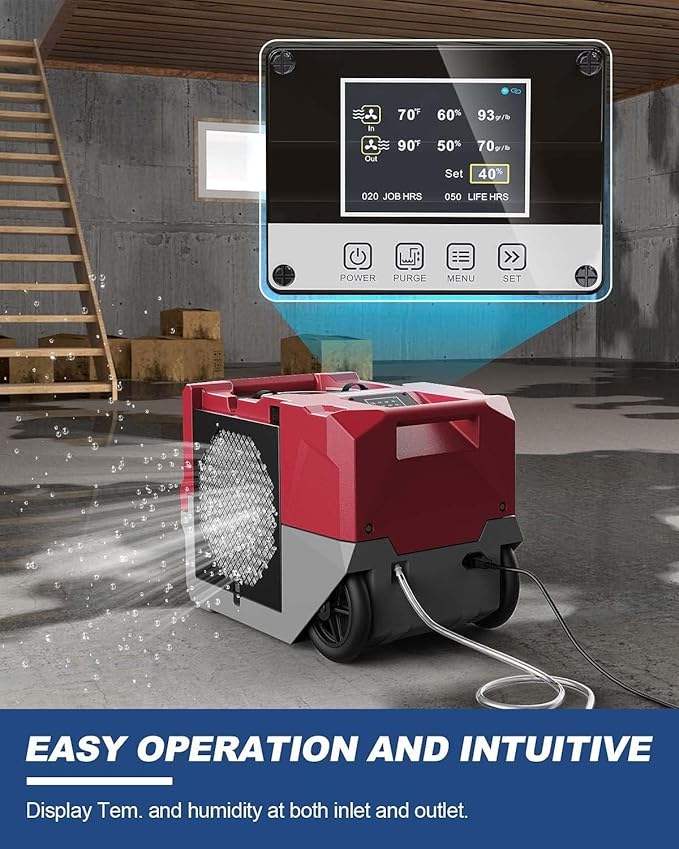 ALORAIR LGR Commercial Dehumidifier up to 264 PPD (Saturation) with Pump, 5 Years Limited Warranty, Industrial Dehumidifiers, cETL Listed, for Garage, Flood Restoration, Basements - Image 3